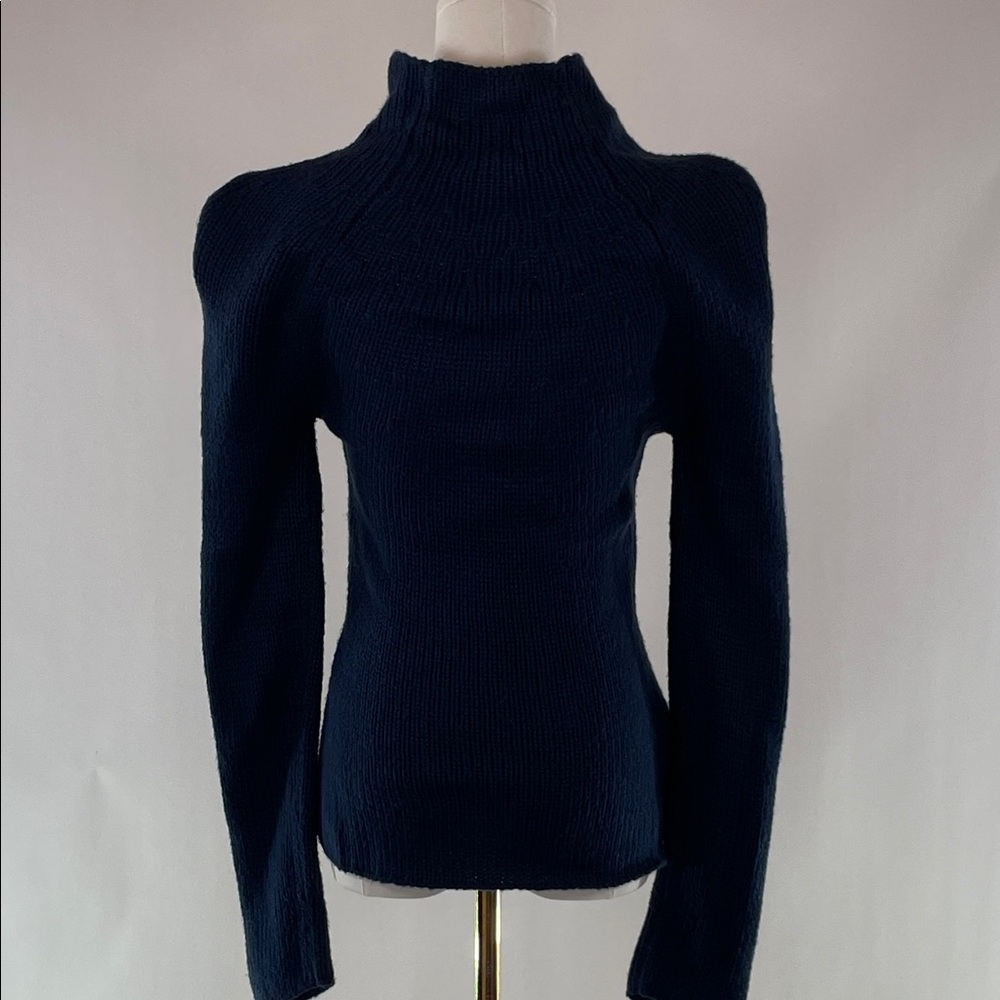 Marina Moscone x RTR Navy Turtleneck Sweater, XS - Picture 7 of 8